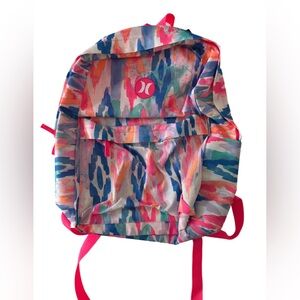 Hurley Pink and Blue School Bag - NEW